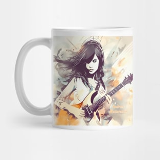 Girl who loves music vibes Mug